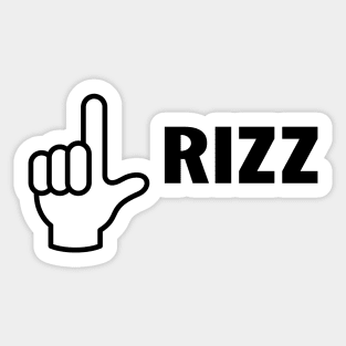 L rizz funny loser rizz saying Sticker